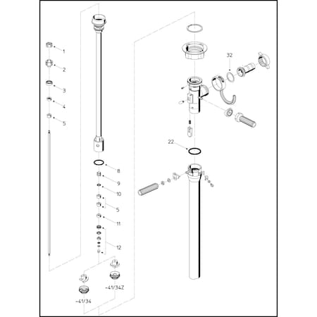 Flux Rebuild Kit for F425ExS 39" Pump 24-ZORO0282